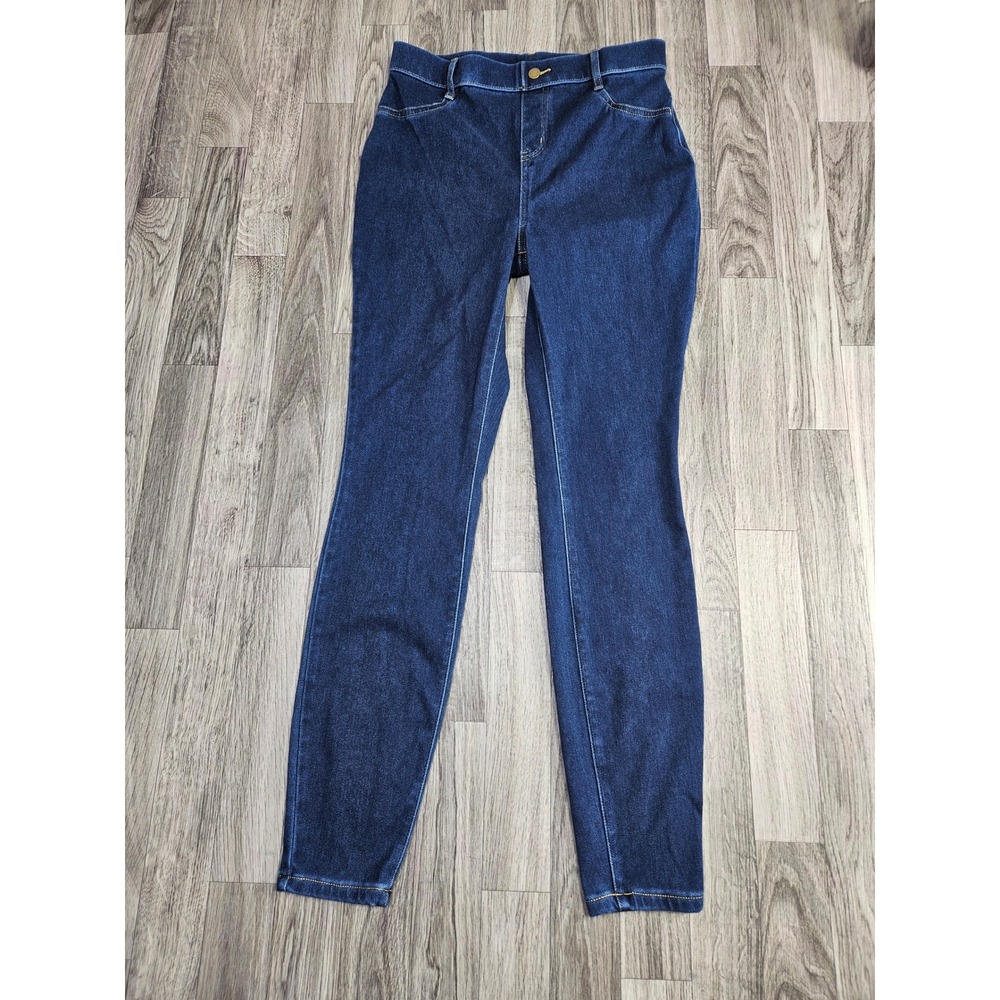 Time and Tru Jeggings Womens S (4-6) Blue Dark Wash High Rise Skinny Denim Jeans